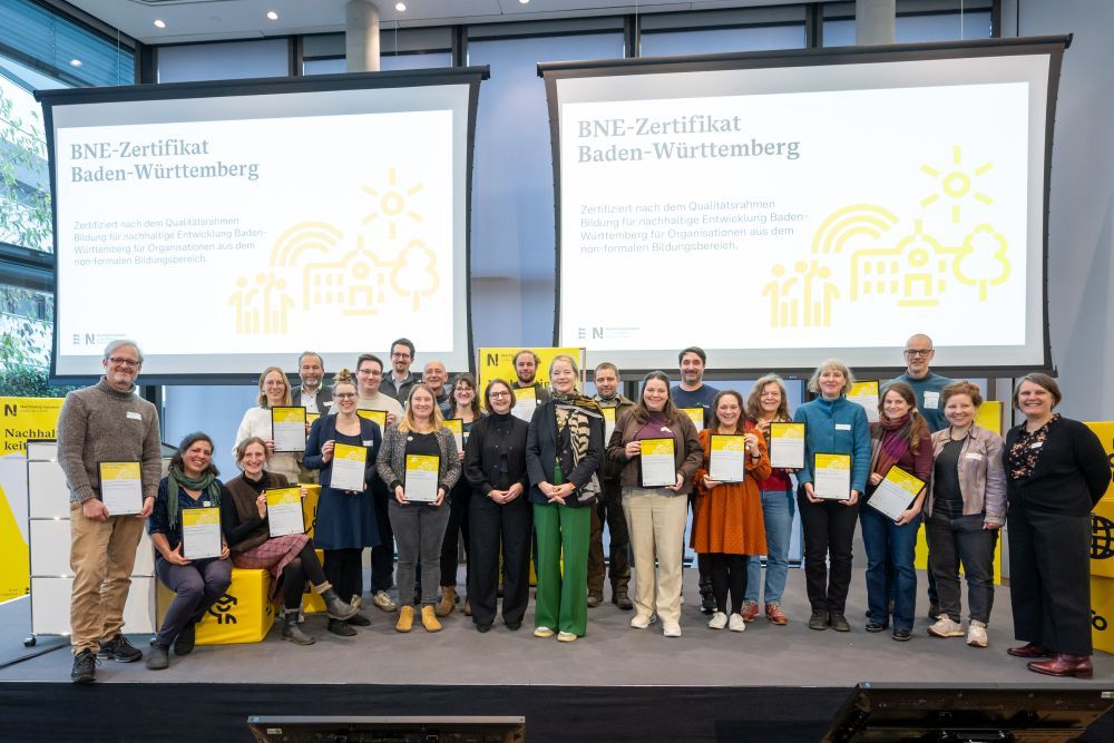Gruppenbild der BNE-Zertifizierten