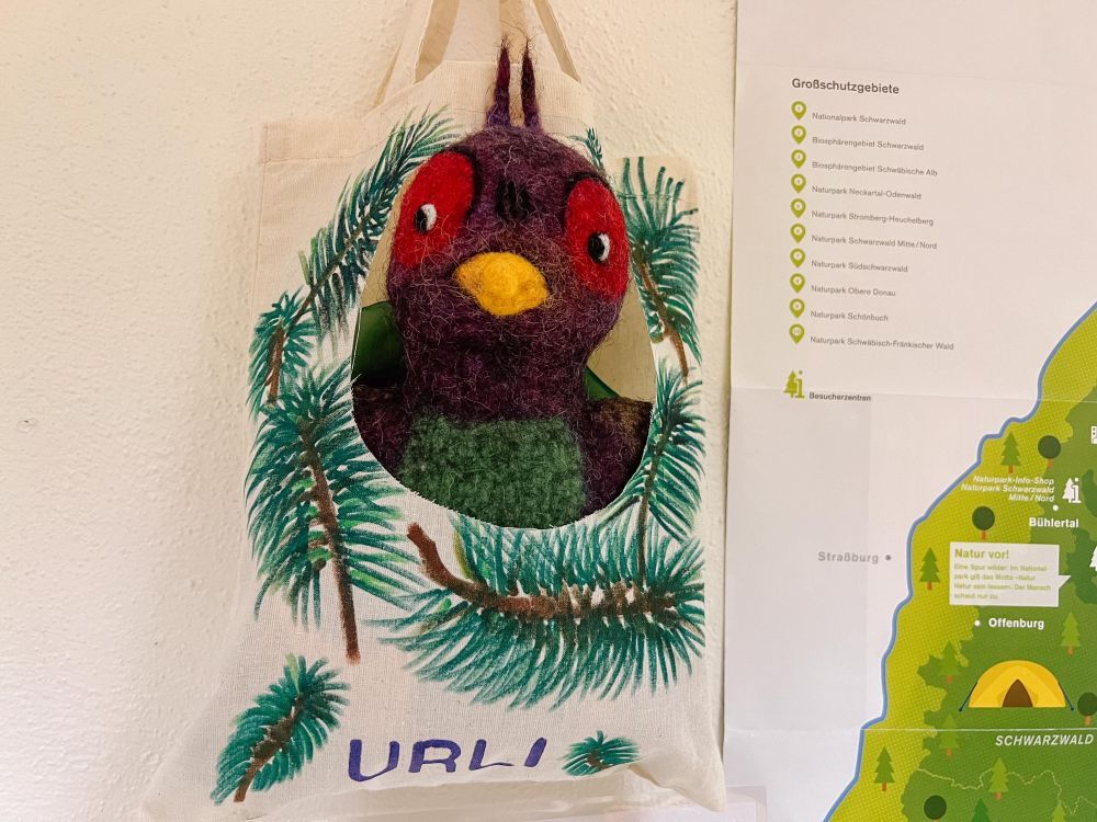 Naturpark-Kindergarten Maskottchen Urli Auerhahn 