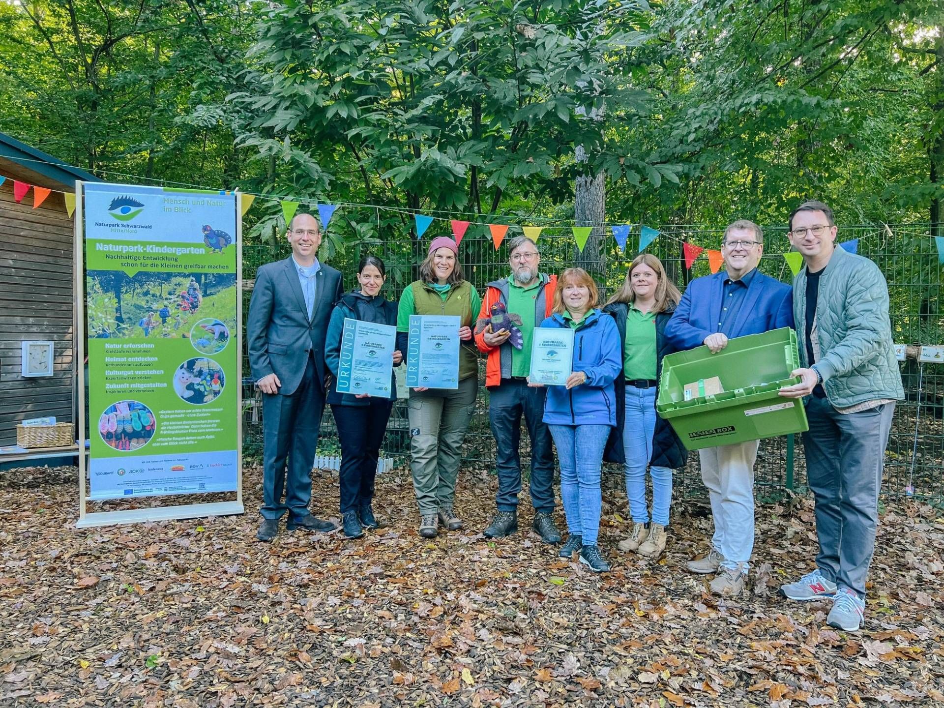 Waldkindergarten SpielWald in Muggensturm im Landkreis Rastatt (Oktober 2025), Foto: Gundi Woll