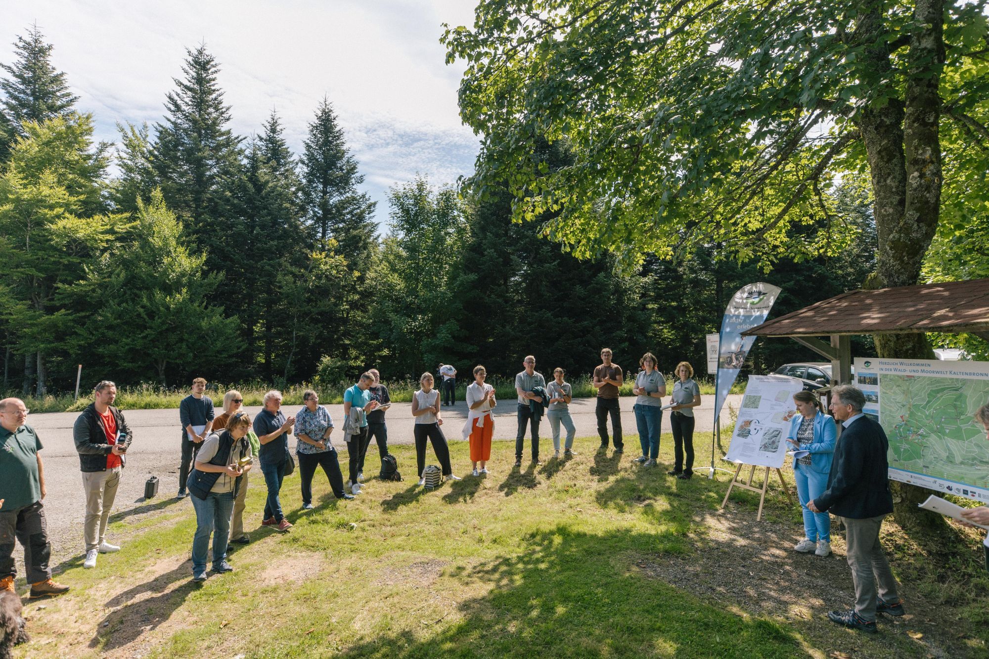 Vorstellung der neuen Infotafeln auf dem Kaltenbronn