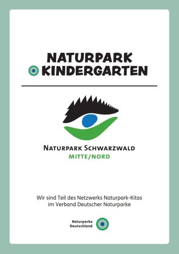 Plakette Naturpark-Kindergarten