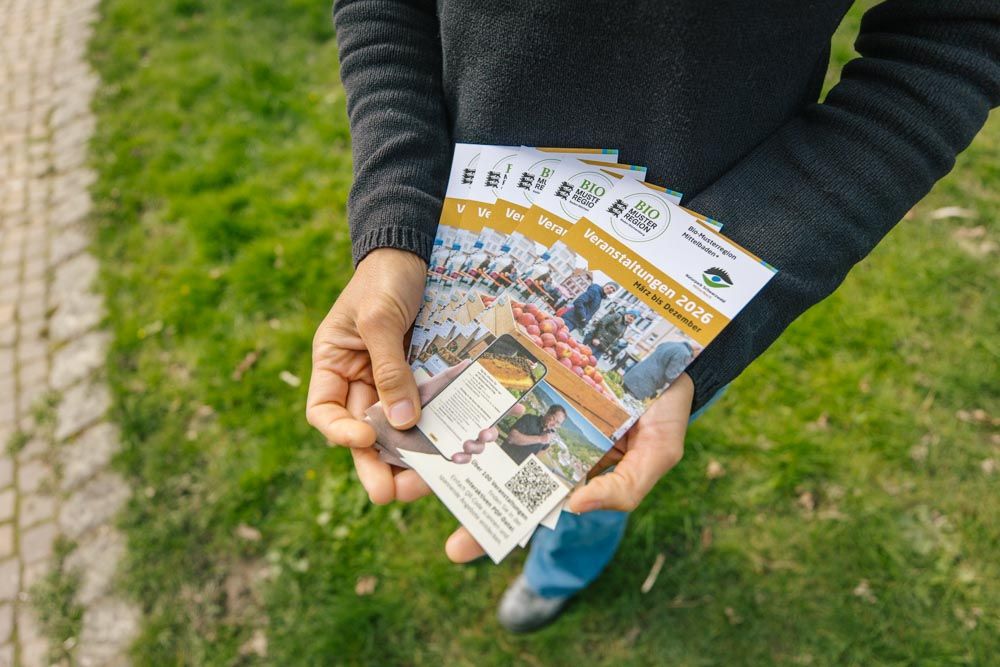 aufgefächerte Programmhefte