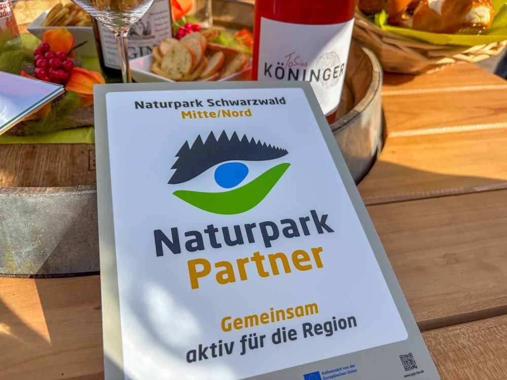 Naturpark-Partner-Plakette