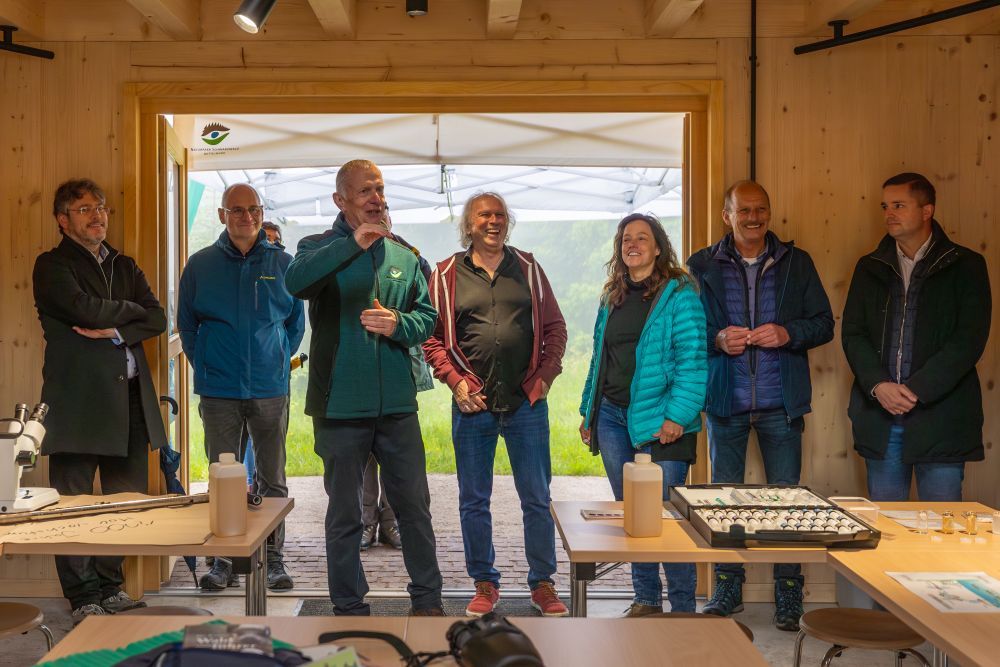 Menschen in der Naturpark-Moorstation