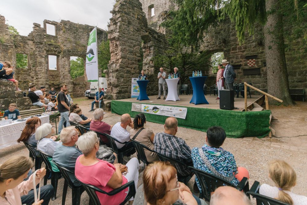 Markt-Talk auf der Bühne
