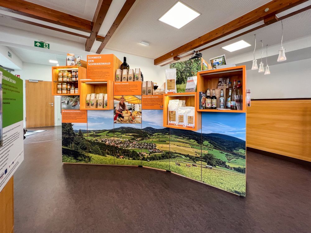 Naturpark-Info-Shop Ecke Regionalvermarktung