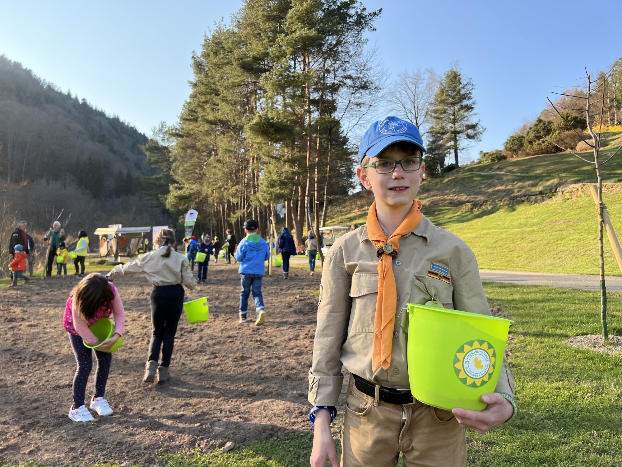 Einsaat beim Golfclub Bad Herrenalb, Foto: Sabine Zoller